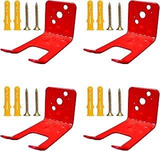4 Pack Universal Fire Extinguisher Bracket, Fire Extinguisher Mounts & Brackets for 5 to 13 lbs, Universal for All Extingu... Price In India