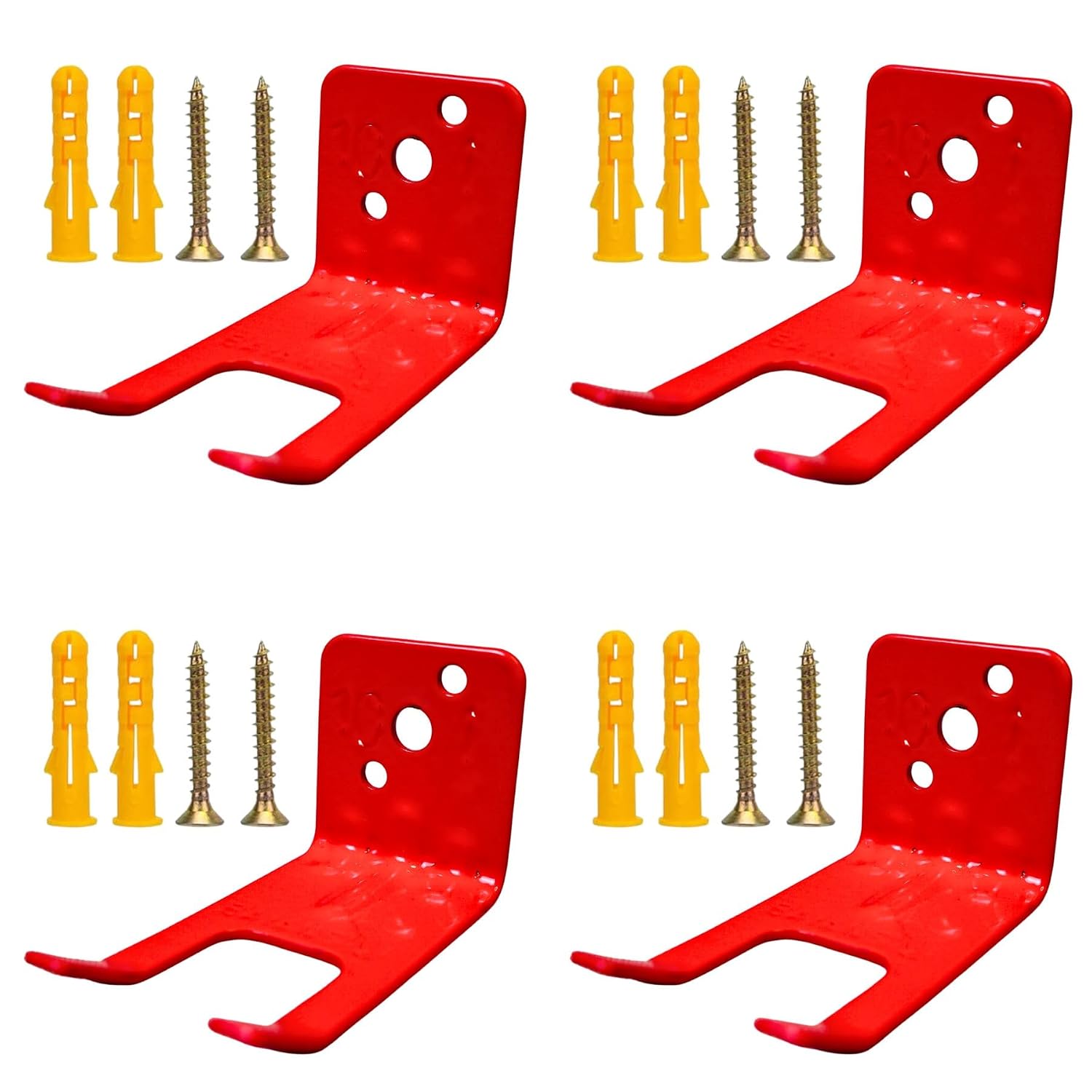 4 Pack Universal Fire Extinguisher Bracket, Fire Extinguisher Mounts & Brackets for 5 to 13 lbs, Universal for All Extingu...