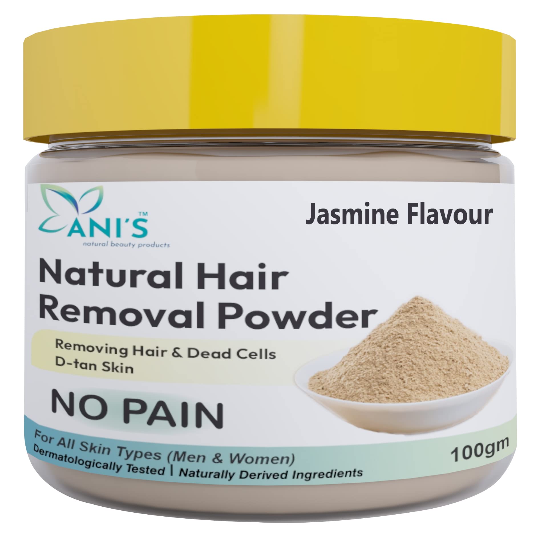 ANIS Jasmine Hair Removal Waxing Powder,Painless,Instant Hair Removal Powder for Hands, Legs, Underarms, Removing D-TAN & Dead Cells for Men and Women (Pack of 1-100Gm) (B0B3M9WWNK) Amazon Price History, Amazon Price Tracker