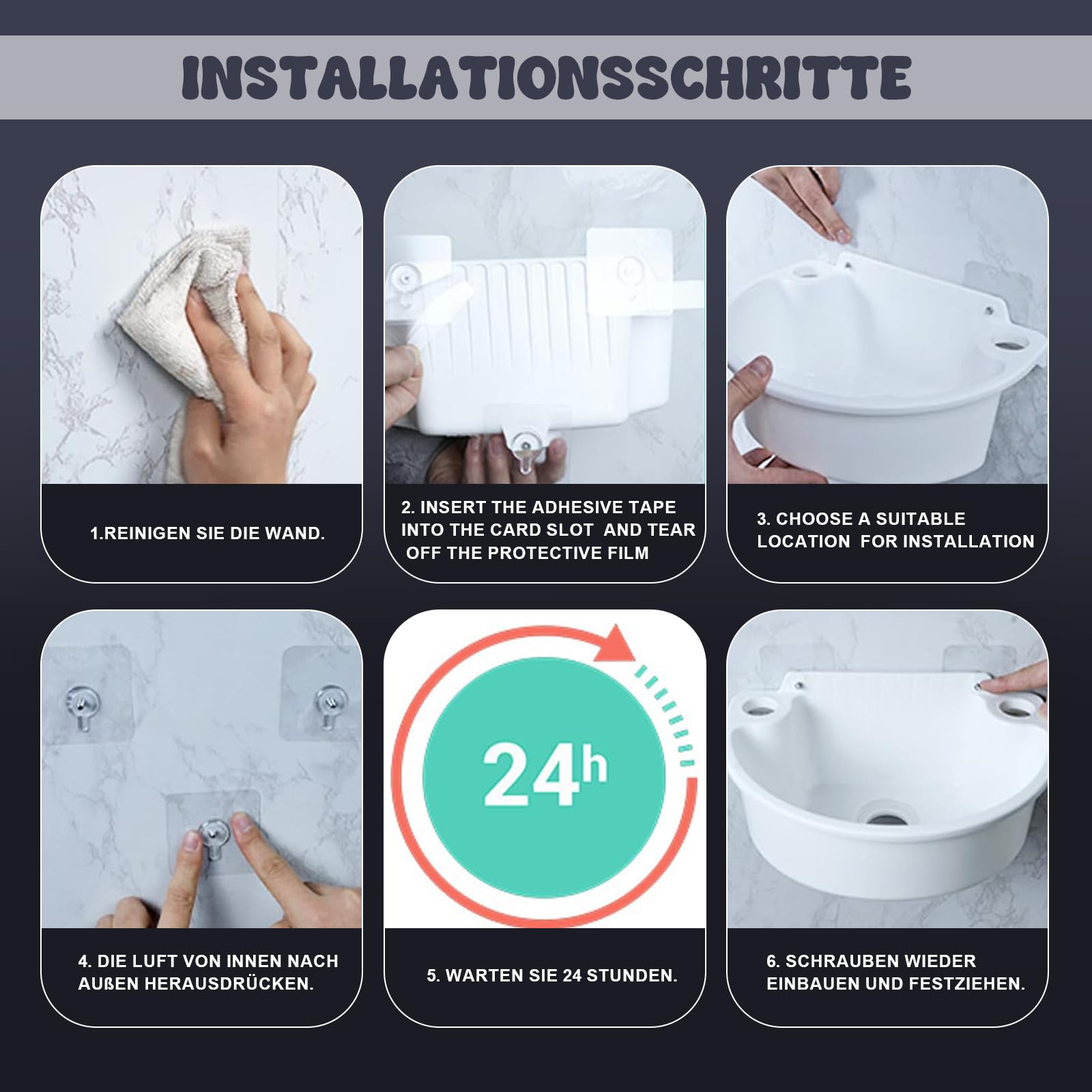 Lavabo en plastique, petit angle, lavabo mural, en plastique, avec tuyau, pompe à eau électrique pour jardin, garage, camping, cave, camping-car, cave, chantiers de construction