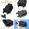 6X Touch Release Catch Latch for Cupboard- GOODCHANCEUK Push to Open Catch Catch Lock Black,ABS Push Latch for Cabinets,Drawer and Non-Magnetic Pop Up Lock