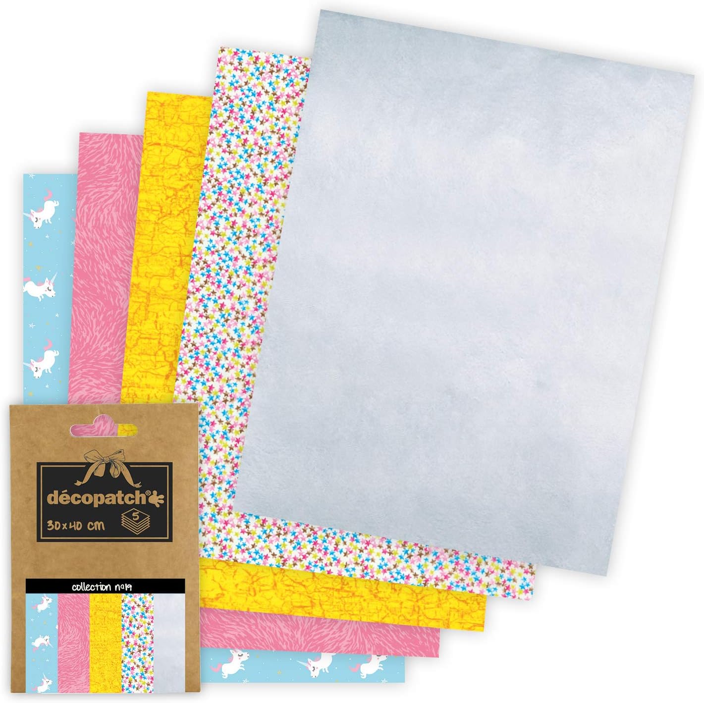 décopatch Pocket Papers No19, 13 x 9.5 cm