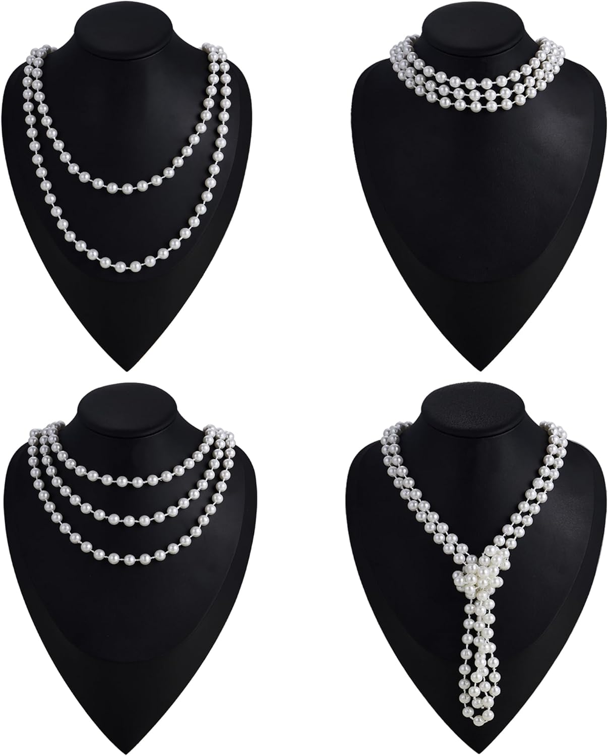 RIOSO 1920s Accessories for Women Flapper Gatsby Roaring 20s Accessories Costume Black - Image 5