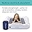 Hiccapop Inflatable Toddler Travel Bed with Safety Bumpers [4-Sided], Portable Toddler Bed for Kids, Toddler Air Mattress, Kids Air Mattress - Grey
