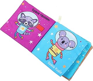 GARVALON Livro De Pano Brinquedos Educativos Para Crianças Brinquedos De Animais Para Crianças Conjunto De Brinquedos Infantis Tocar E Sentir Livro De Dobras Livro Macio Educacional Livros