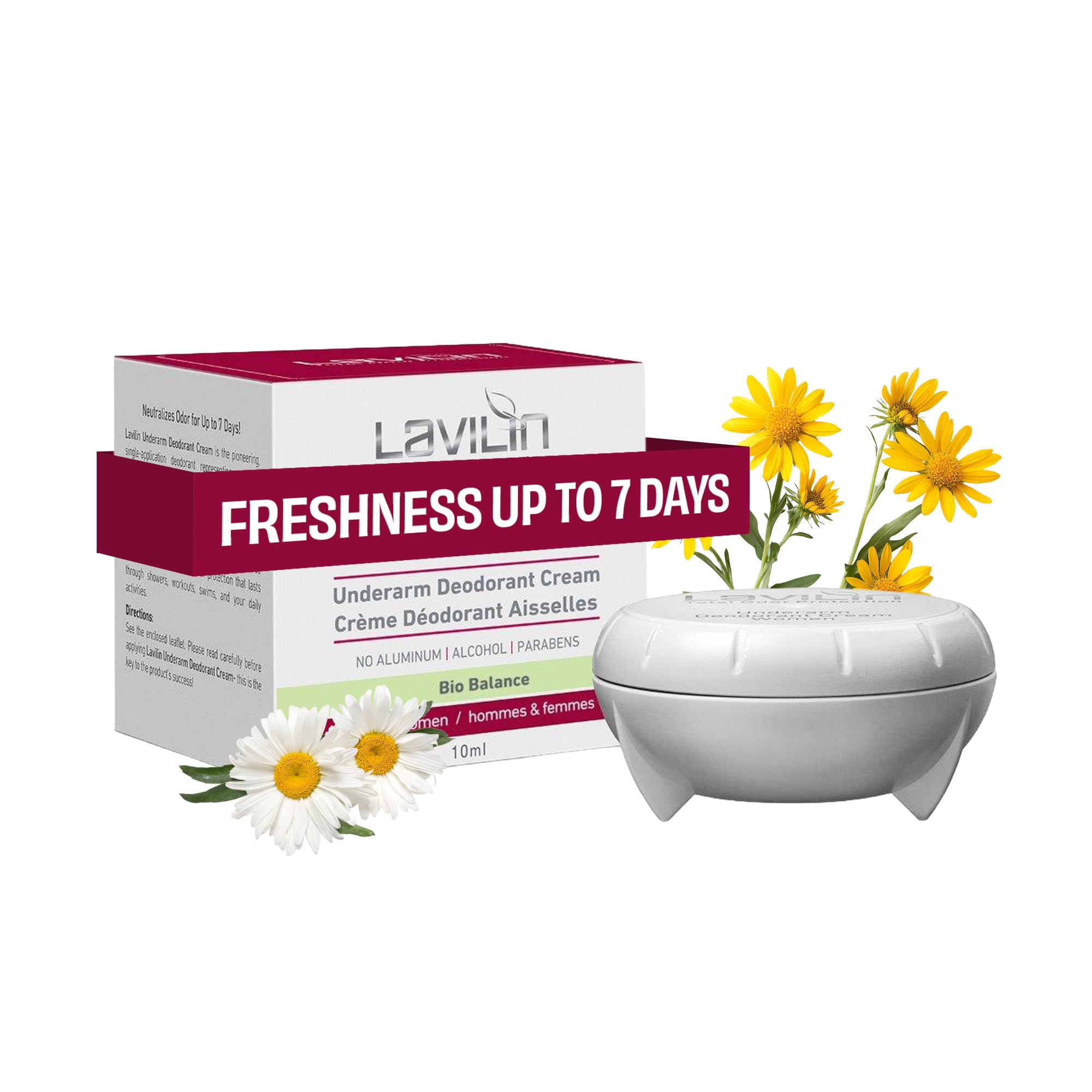 Underarm Deodorant Cream - Up to 7-Days Protection – The Ultimate and Different Way to Prevent Unpleasant Odors – Alcohol, Paraben & Aluminum Free