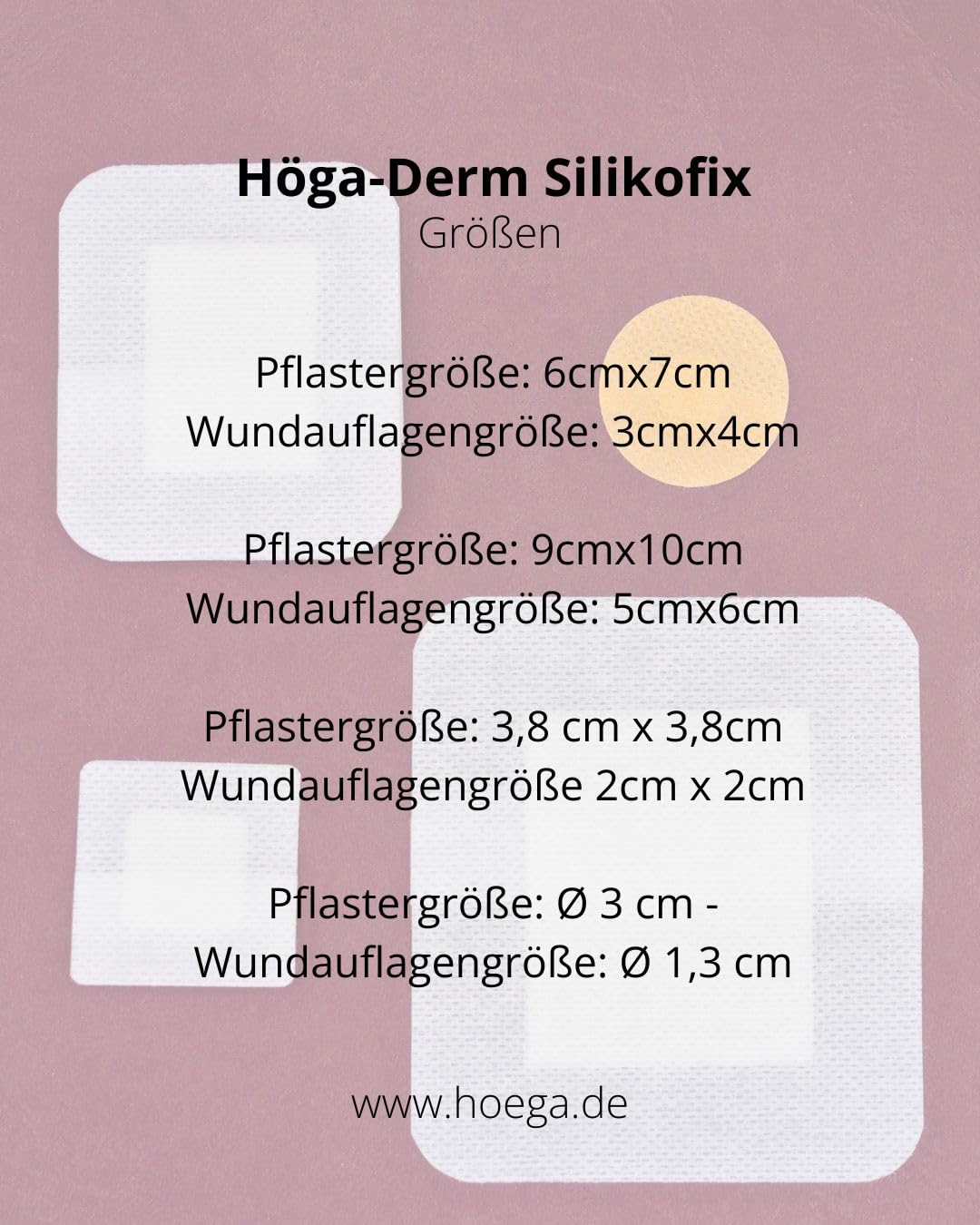 Durchmesser 3cm, hautfarbener steriler Wundverband mit moderner Silikonbeschichtung für ein sanftes Entfernen, 50 Stück