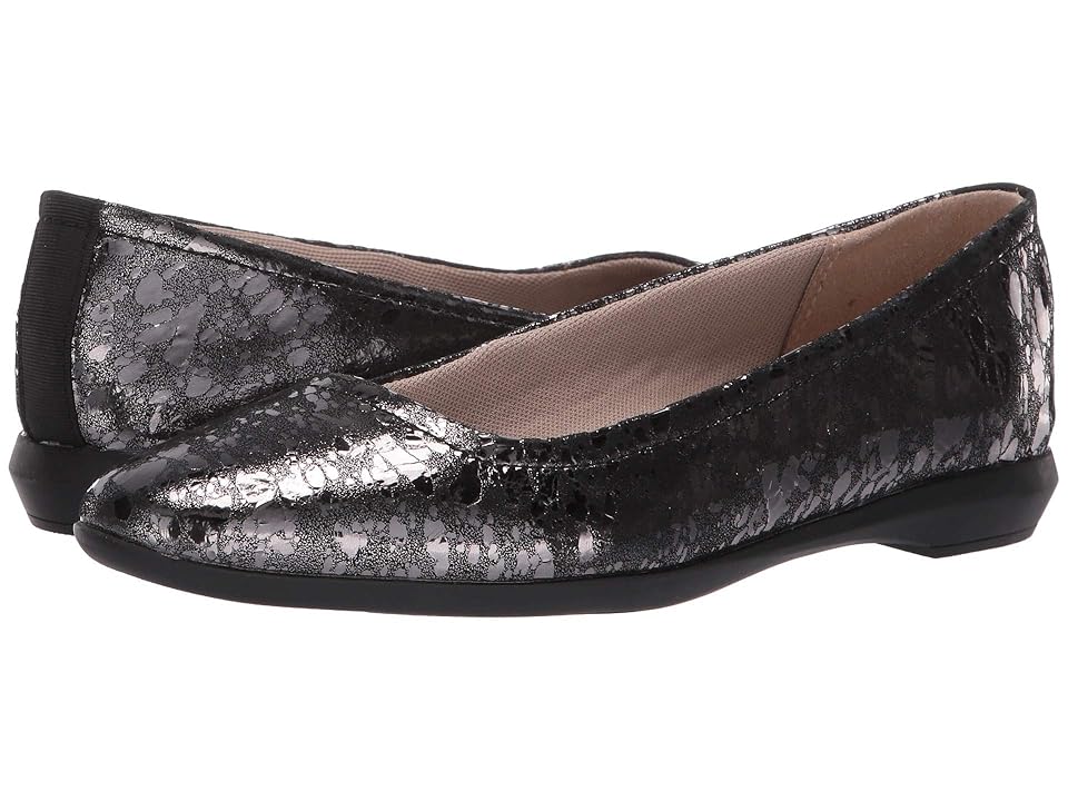 

Naturalizer Alya (Pewter Droplet Print Leather) Women's Slip on Shoes