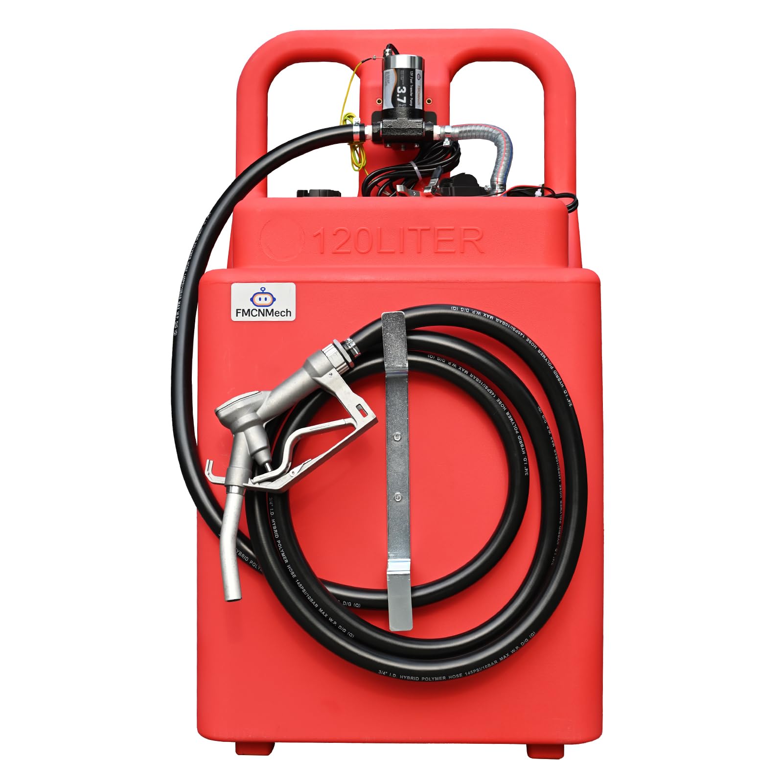 FMCNMech 32 Gallon Fuel Caddy with 12V Electric Pump
