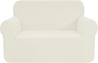 Vista 105 de CHUN YI - Funda elástica de 1 pieza para sillón grande, funda protectora suave de Jacquard con elastano, detalle de cuadros y parte inferior