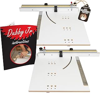 Dubby Jr. Cut-Off Crosscut Sled (Left & Right Side) Table Saw Jig, Quickly Cut Precise Accurate Miters, Table Saw Sled Kit, Angle Crosscut Sled for Table Saw