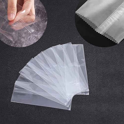 Miniatura 4 de Bolsas de paletas y palitos gruesos para helados, bolsas de plástico con palitos de madera para tartas de helado, 200 unidades