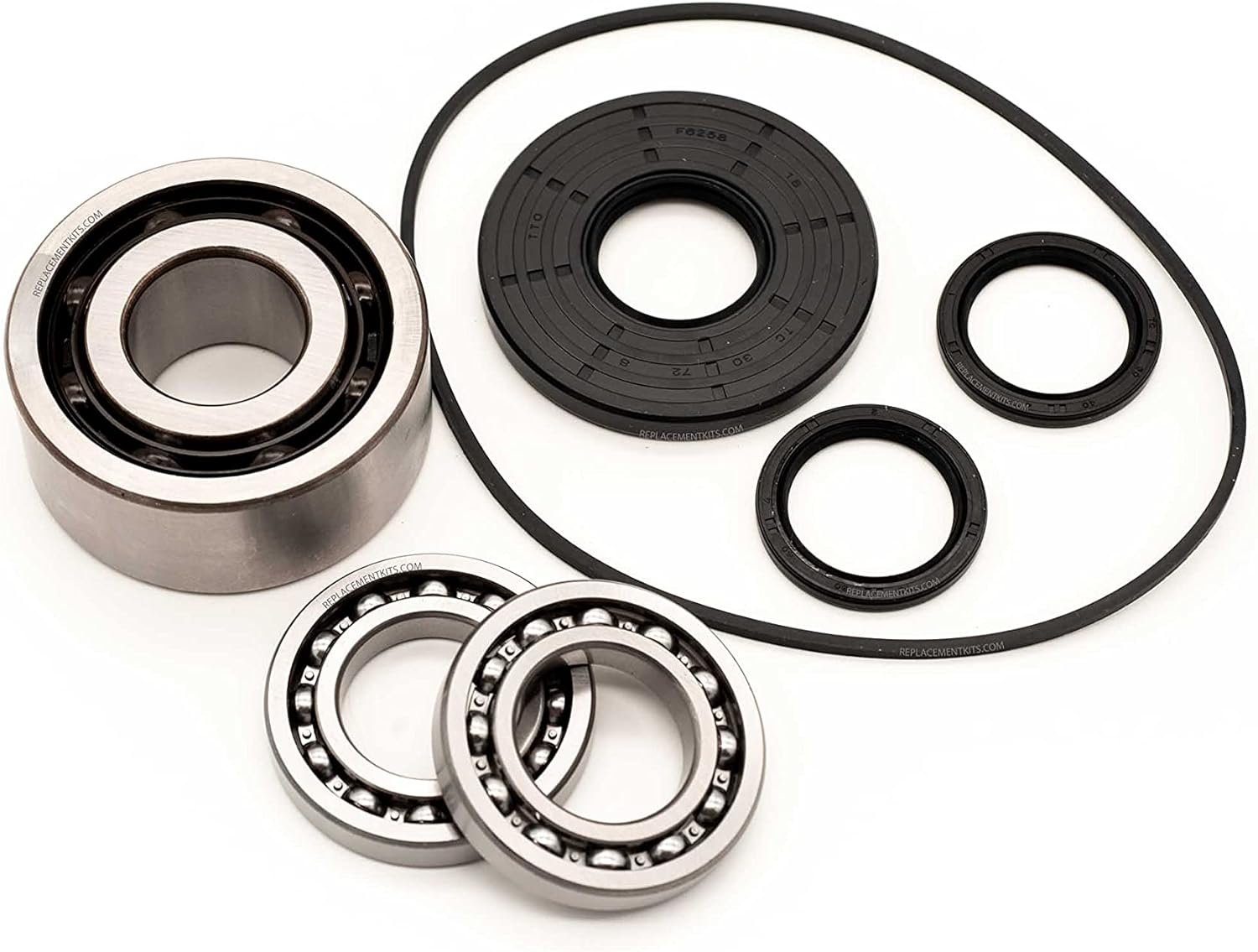REPLACEMENTKITS.COM - Brand Fits Polaris Front Differential Bearing & Seal Kit for RZR and Ranger Diesel Crew -