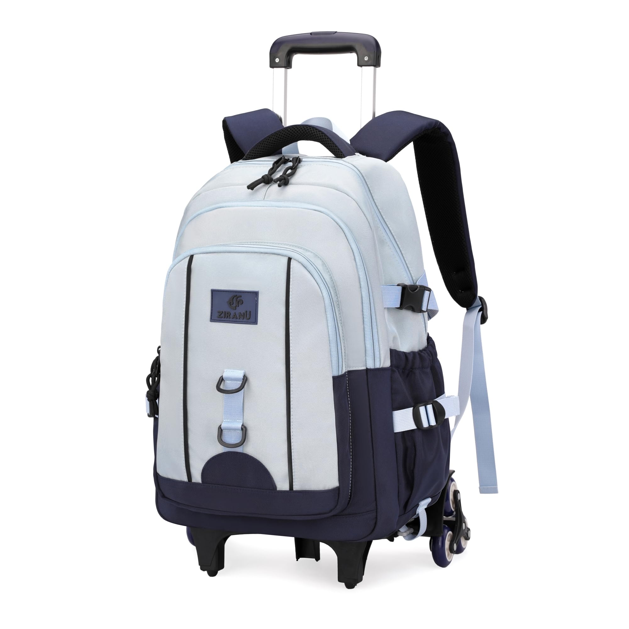 Boys Backpack with 6 Wheels for School Kids Rolling Backpack for Boys Elementary Middle School Bags on Wheels