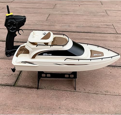 Miniatura 2 de Barco a control remoto 4CH Eléctrico Watercraft RC Vela Crucero Barco Yate 9.3 mi/h para piscina de lago 14y+ principiantes