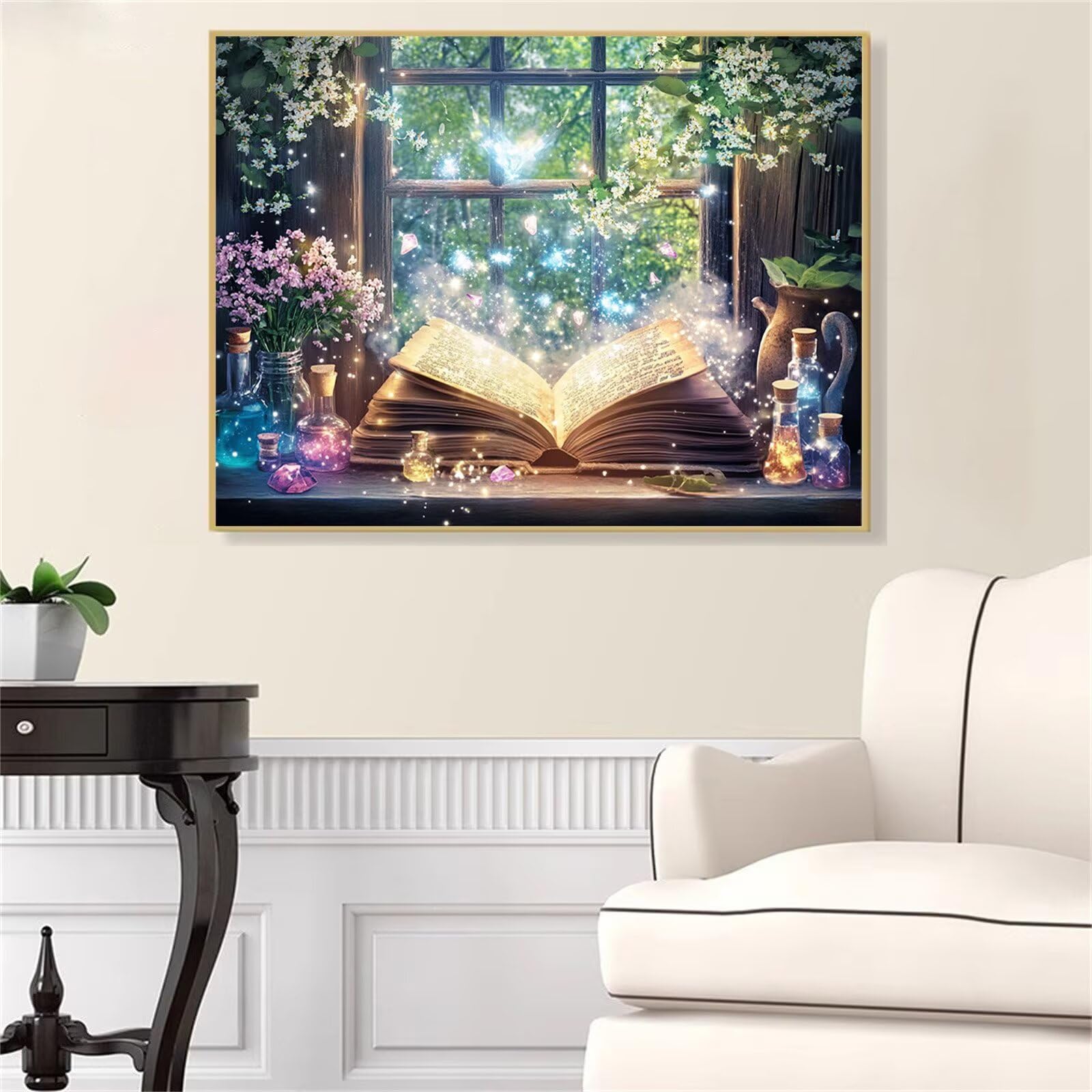 Magic Diamond Art Book Zestawy do malowania diamentami, 5D kryształowe zestawy artystyczne dla dorosłych, klejnoty, sztuka i rękodzieło, dla dzieci w wieku 10 lat, DIY, pełny okrągły zestaw mozaiki do
