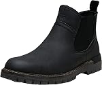 Jousen Chelsea Bottes Hommes Rétro Bottes Casual Mode Glisse sur les bottes Robe de cheville Bottes pour hommes