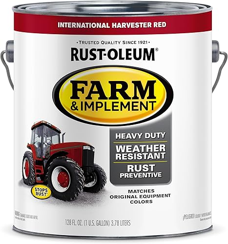 Vista 102 de Rust-Oleum Farm & Implement 280165-2PK - Pintura esmaltada, galón, negro brillante, paquete de 2