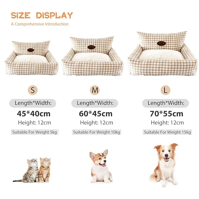Foto 6 de 7 de PETCUTE Cama para Perros Medianos y Grandes,Super Cómoda Camas para Mascotas con Fondo Antideslizante,Sofá…