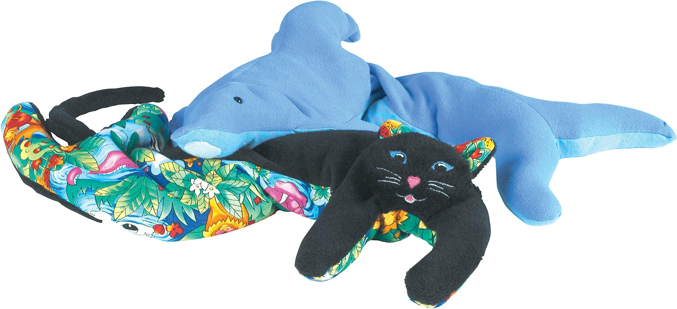 Abilitations Dolphin Kuddles Scented Animal Weighted Toy, 24 Inches, Fleece, Cotton Cover