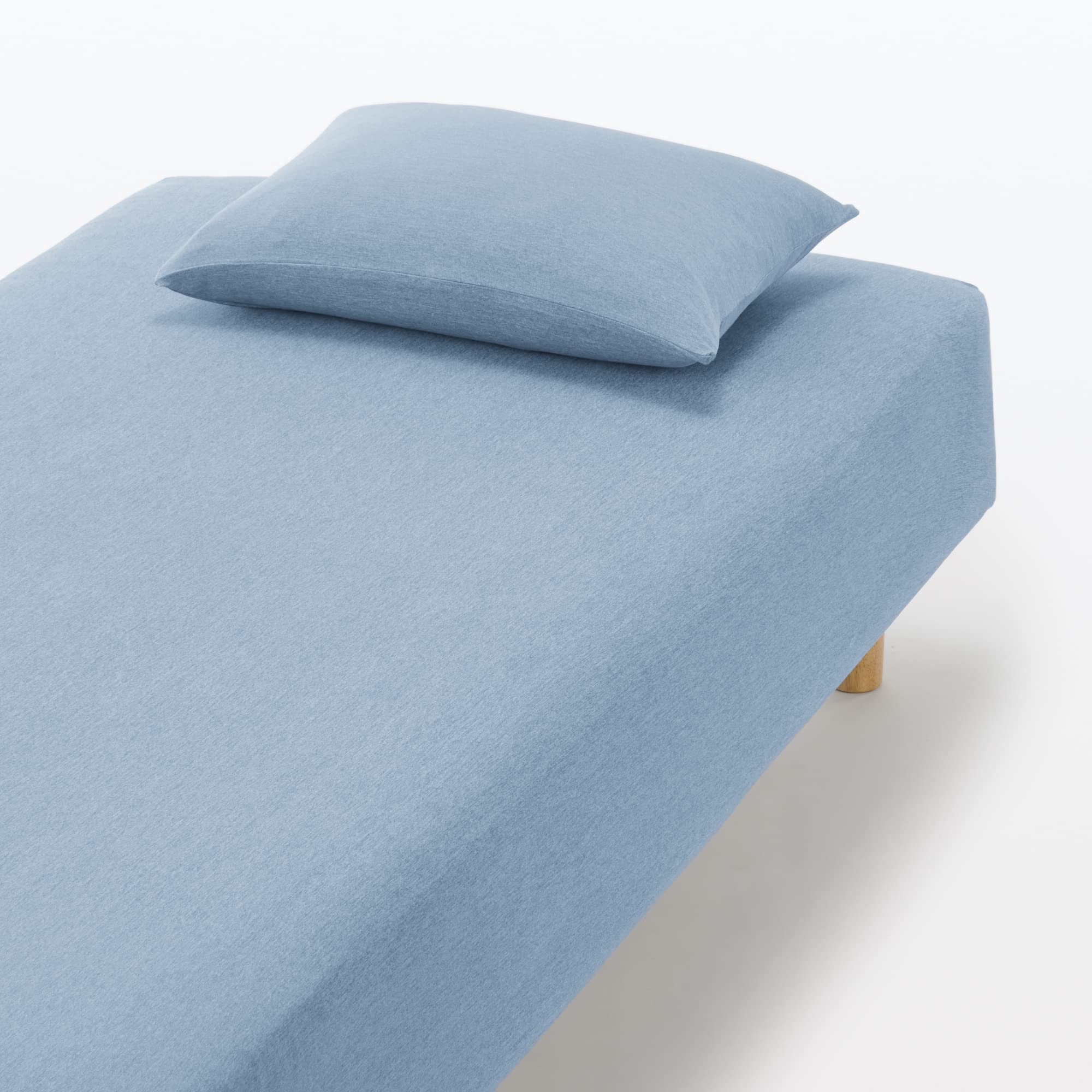 Amazon｜無印良品 フィットするひんやりボックスシーツ ブルー