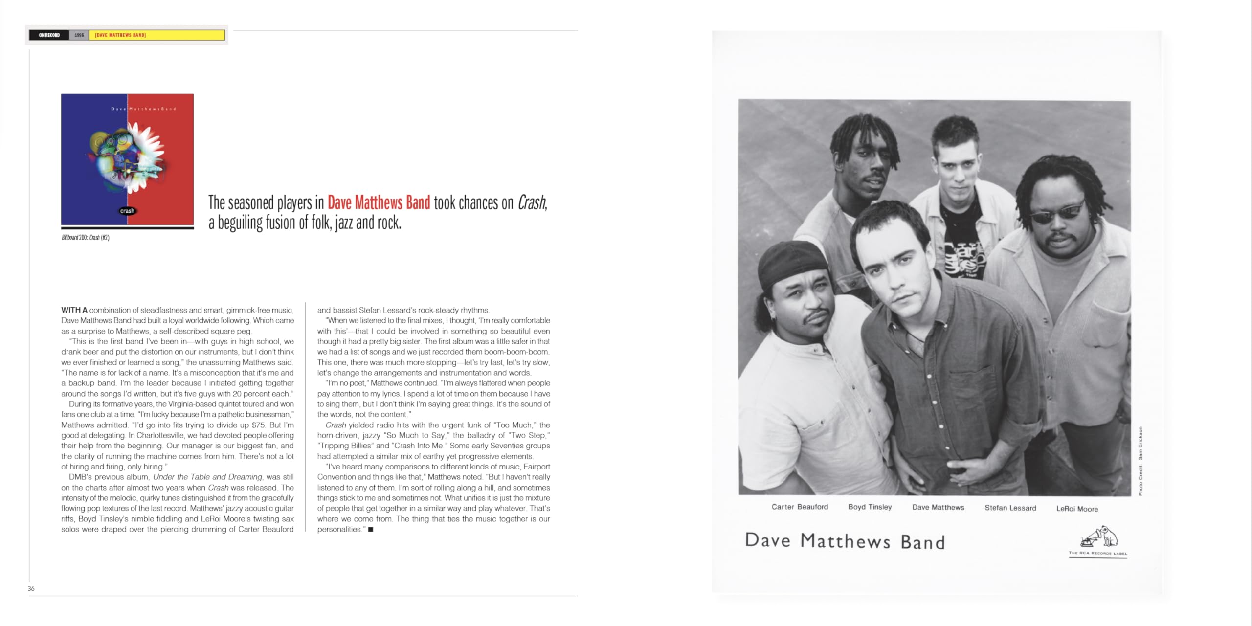 On Record: Vol. 12 – 1996: Images, Interviews & Insights From the Year in Music