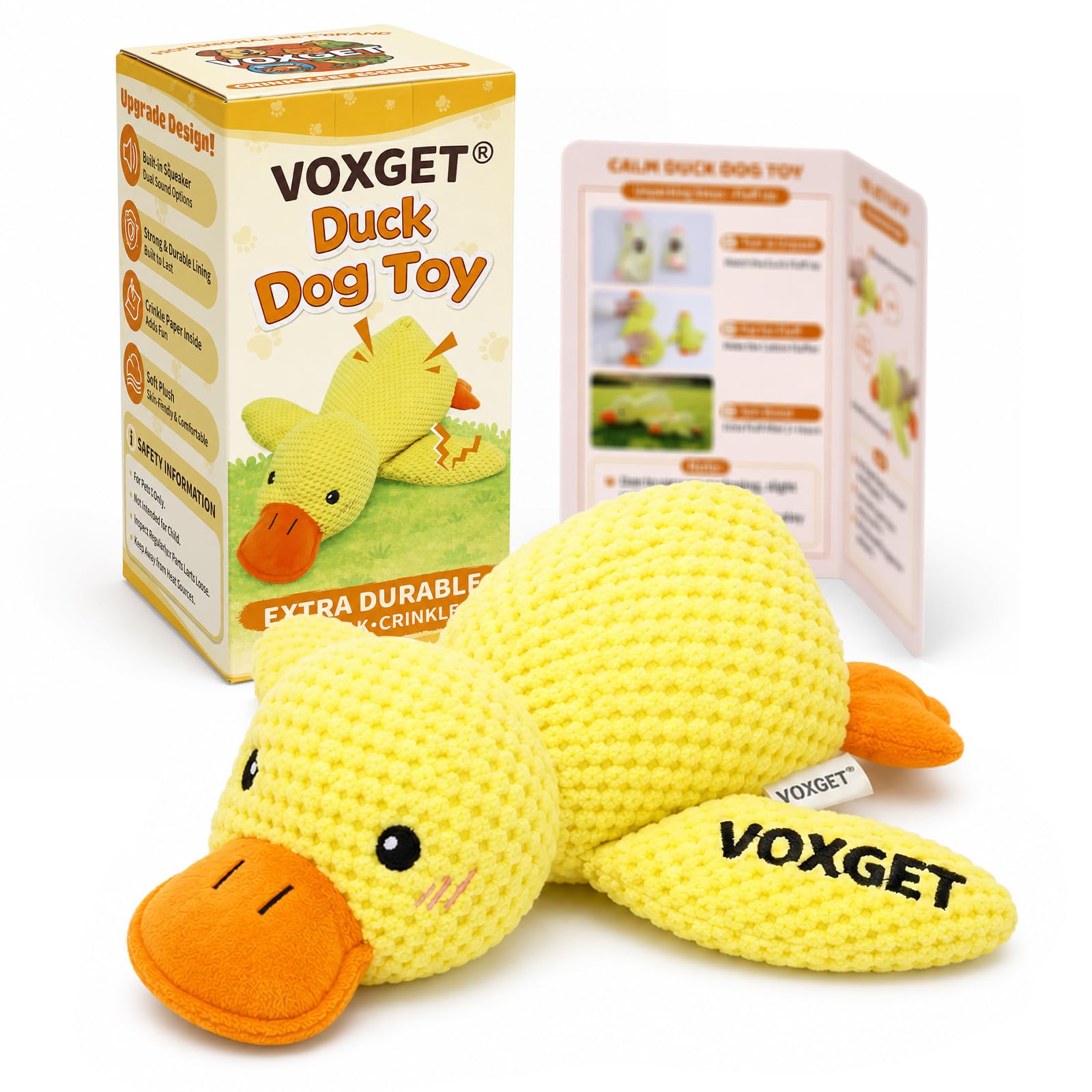 Amazon.com: VOXGET Calming Duck Toy for Dogs, 2026 New Interactive