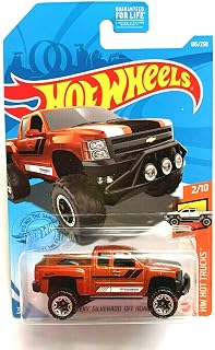 DieCast Hotwheels Chevy Silverado Off Road - HW Hot Trucks 2/10 [Burnt Orange] 185/250