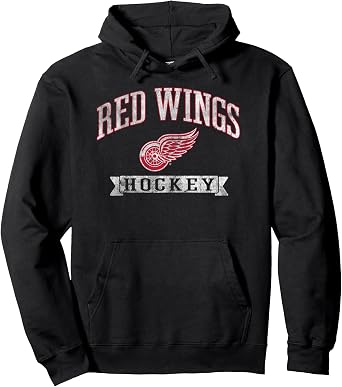 Detroit Red Wings Vintage Hockey Officially Licensed Pullover Hoodie