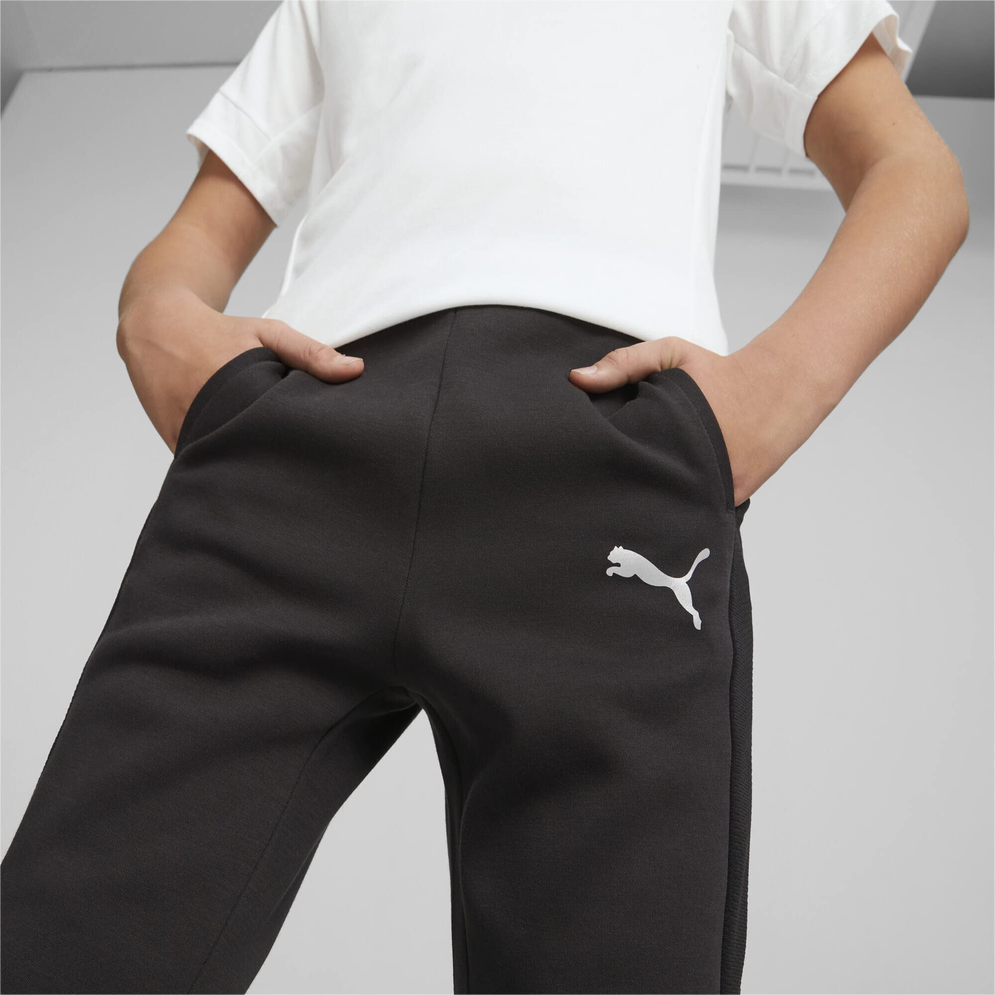 PUMA Pantalones Evostripe B - Pantalones de Punto Niños