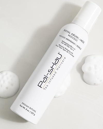 Miniatura 2 de Pai-Shau Royal Abundance Mousse - Mousse voluminizadora y nutritiva para el cabello para peinar, añade brillo y agarre suave al tacto, fijación de