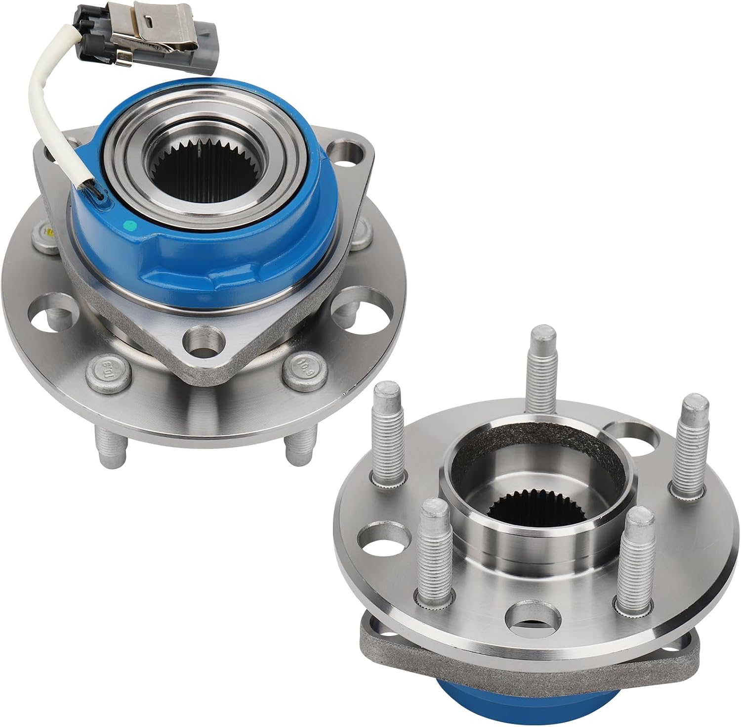 513087 Front Wheel Hub & Bearing Assembly for Buick Lesabre/Century/Riviera, Cadillac Seville/Deville/Eldorado,for Chevrolet Lumina Apv, Pontiac Bonneville,Olds Toronado(5 Lug w/ABS)(Pair)