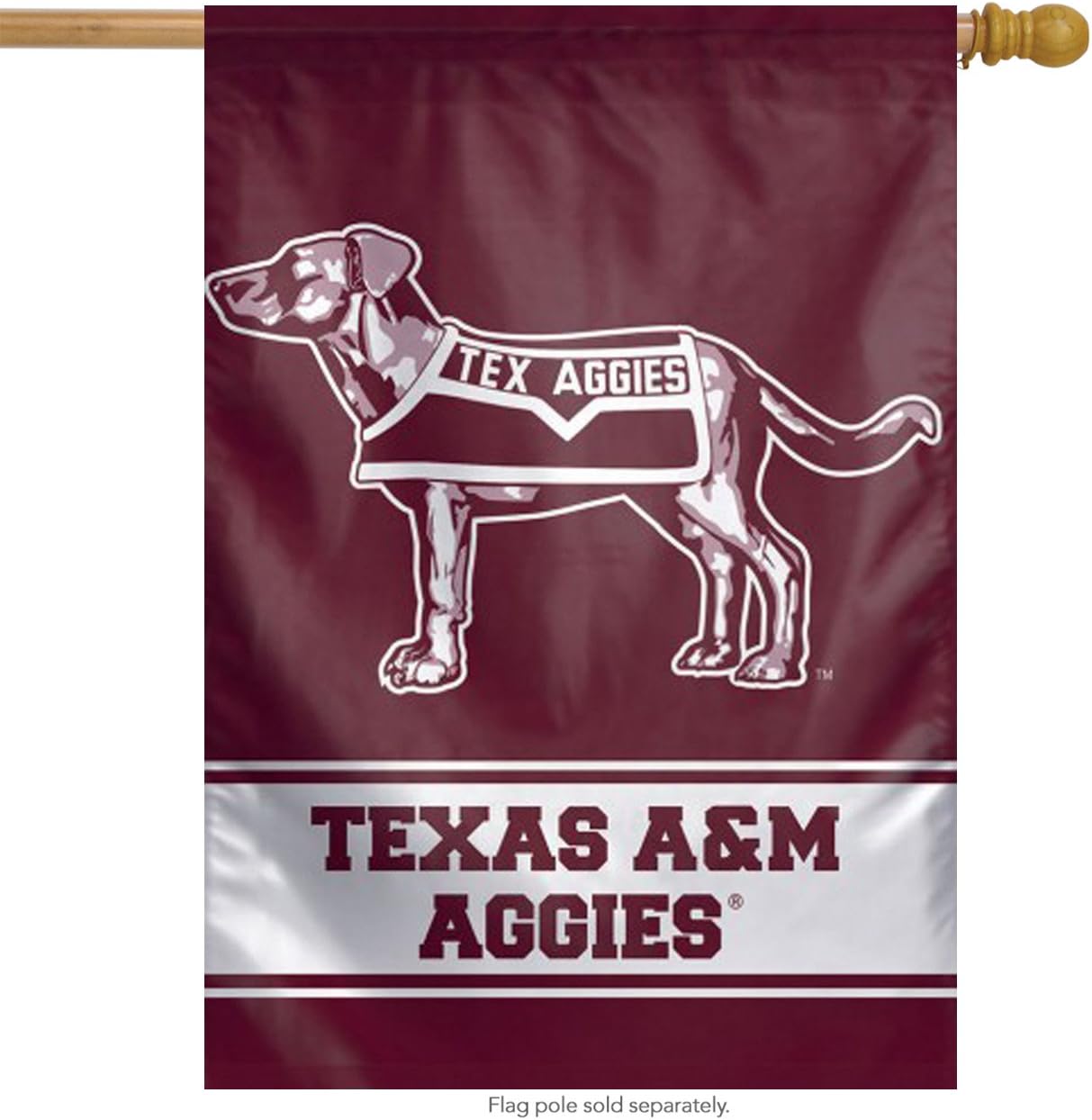 Wincraft Texas A&M Flag 27x37 Aggies College Vault Throwback Logo Vertical House Banner