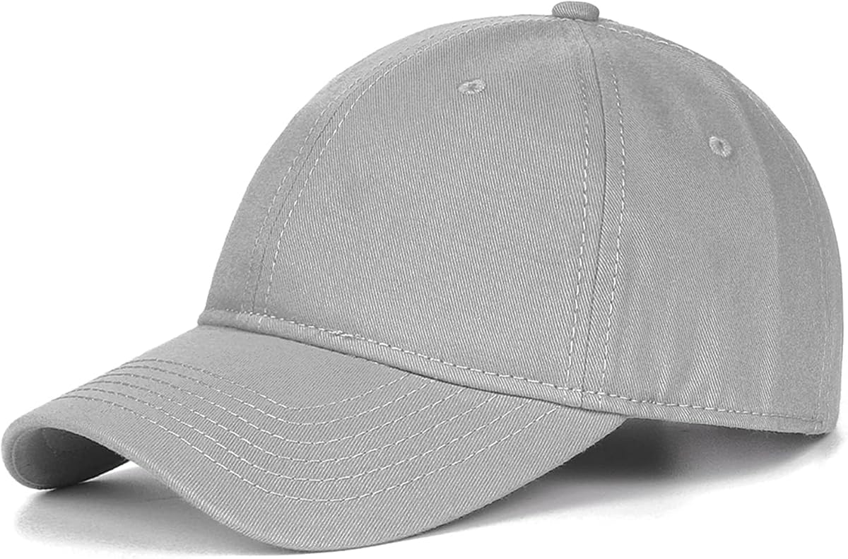Gorra de béisbol Zylioo XL XXL para cabezas grandes, sombrero de papá ajustable para hombres y mujeres | Corona suave de algodón 100% para cabezas grandes 23,6"-25,5", confortable para jugar al golf, viajar, caminar y usar a diario