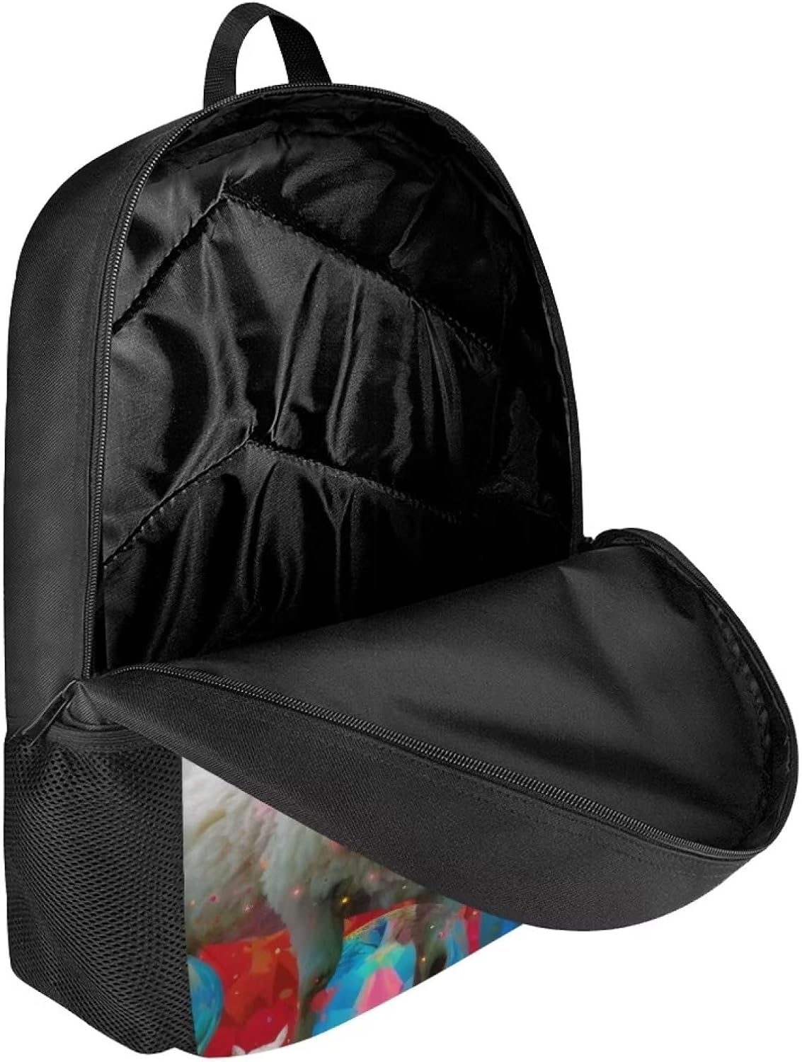 Black Kids Animal Sheep Backpack for Boys Girls Lightweight Comfy Padded Durable Elementary Cute School Backpack 17 Inch Novelty Student Child Personalized Bookbag