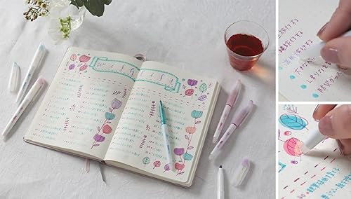 Miniatura 5 de ILMILY Pilot Japan - Bolígrafo de tinta de gel, dos colores, 6 bolígrafos que cambian de color cuando se frotan 0.016in LIL-25S4-6C con lápiz táctil