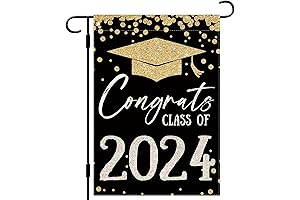 Double-Sided Graduation Flags for Outside 2023
