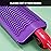 ZAXOP Resistant Silicone Mat Pouch for Flat Iron, Curling Iron,Hot Hair Tools (Purple)