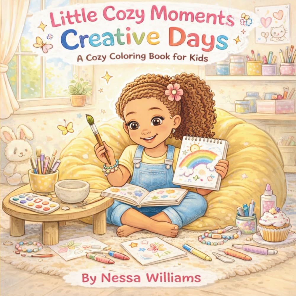 Little Cozy Moments:: Creative Days: A Fun & Imaginative Coloring Book for Kids
