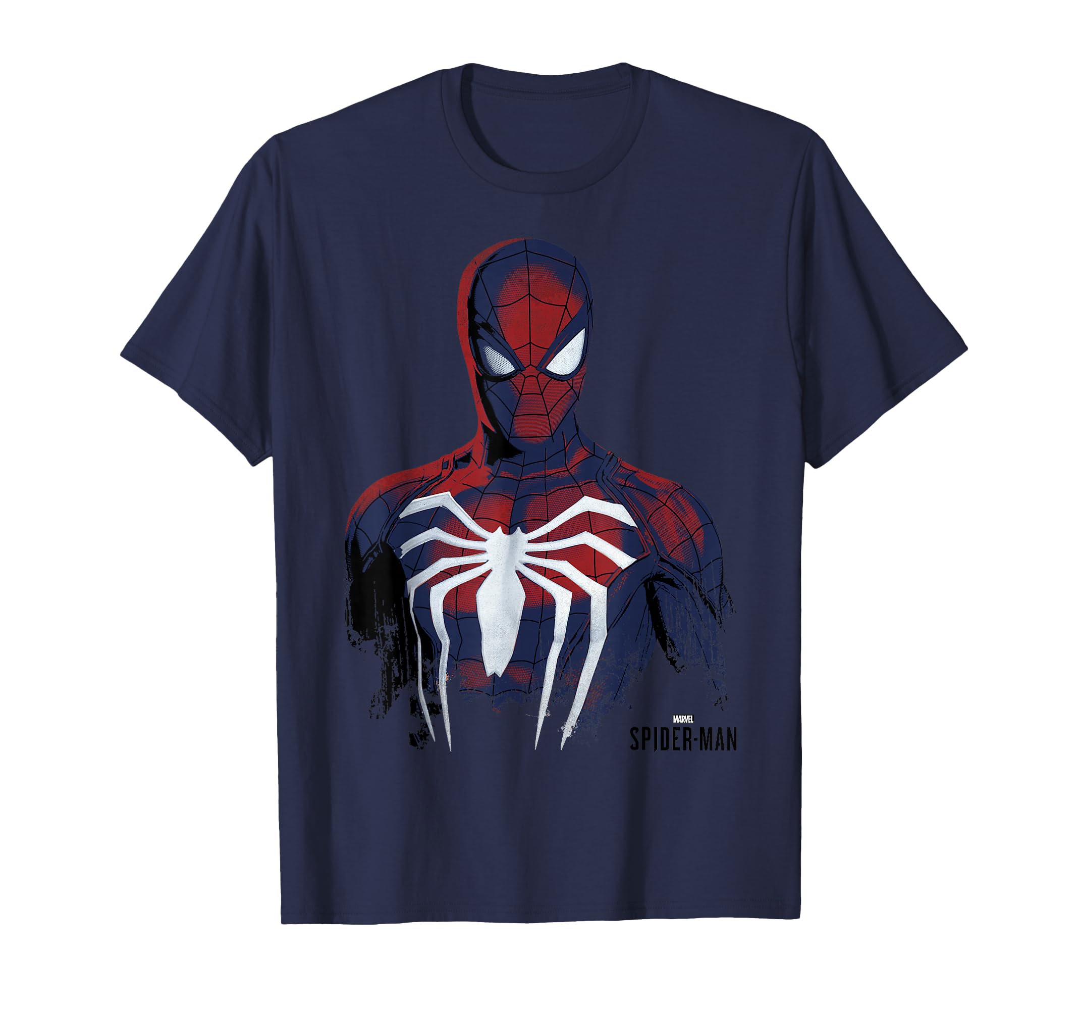 Spider-Man Game Grunge Portrait T-Shirt