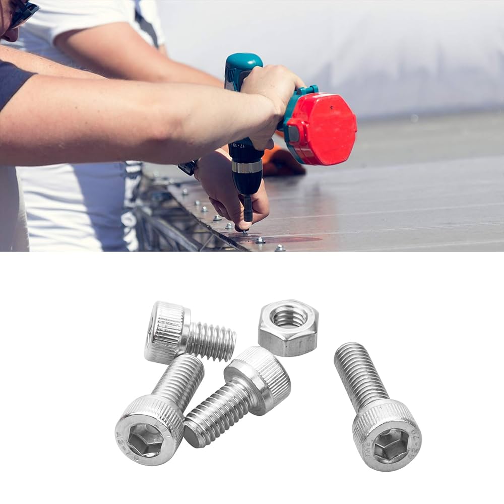 20Pcs M3 M4 M5 M6 304 Button Inox Semi-flangia Rotonda Testa Con