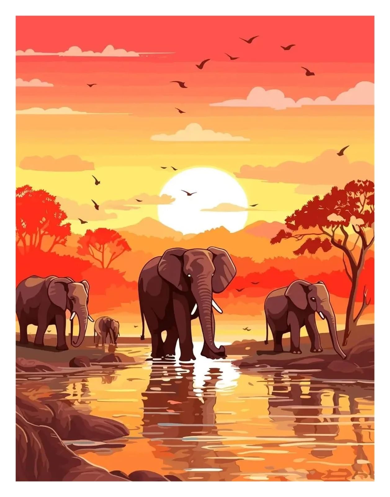 Tableau d'art mural avec animaux pour réchauffer l'ambiance de la maison