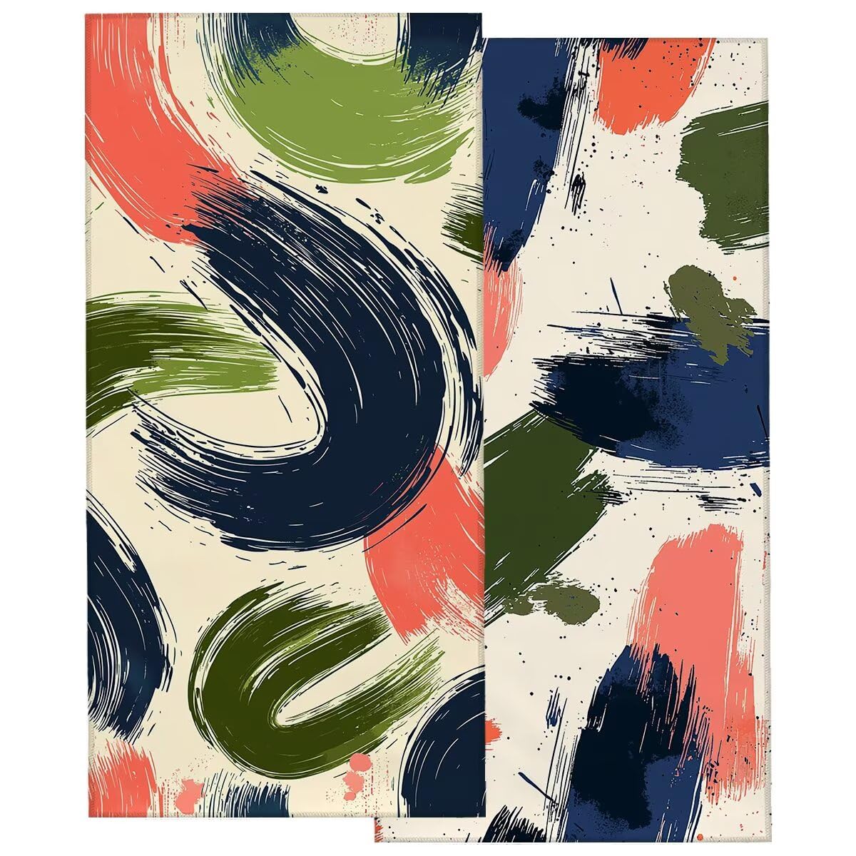 Telo Mare Microfibra, Telo Mare Grande 90x200cm 2 Pezzi, Asciugamano Palestra Donna Asciugatura Rapida, Antisabbia Asciugamano Microfibra, Leggero Asciugamani Palestra per Regalo (Graffiti) -4320