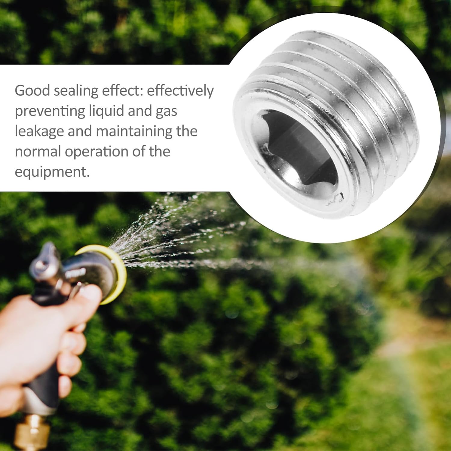 KICHOUSE 10pcs Iron Pipe Plugs 1/4 Npt Male Threaded Waterproof Sealing Caps for Compressed Air Systems and Gas Lines with Tight Seal and Versatile Applications