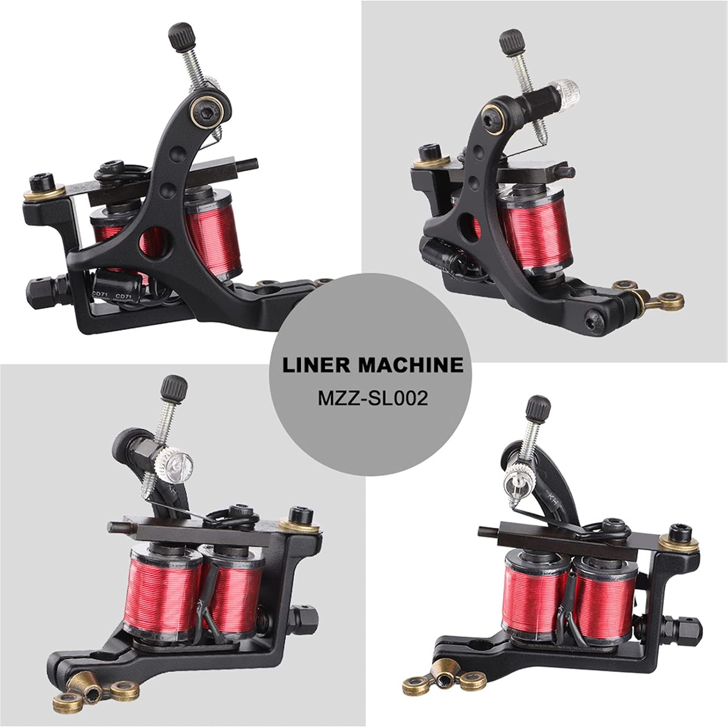 Professional Wire Cutting Wrap Coils Tattoo Machine for Liner and Shader Black Color Iron Tattoo Supplies
