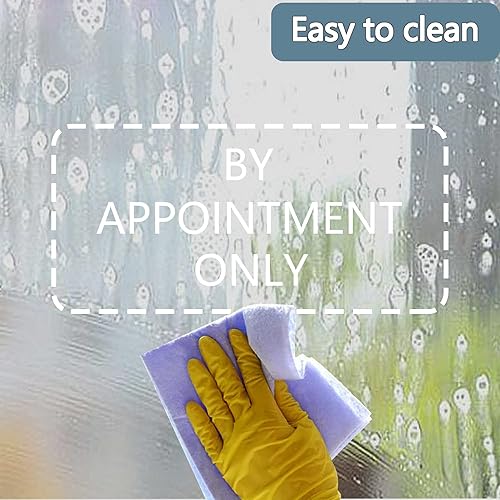 Miniatura 3 de Letrero impermeable de 9 x 3 pulgadas, 10 unidades por cita solamente, para puerta de ventana