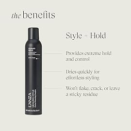 L\'ANZA Healing Style Dramatic F/X Hair Spray Firm Hold Finishing Hairspray, Anti Humidity & Heat Protection, Long-Lasting Control, Adds Shine & Texture, Color Safe Anti-Frizz Sulfate Free (10.6 Fl Oz)