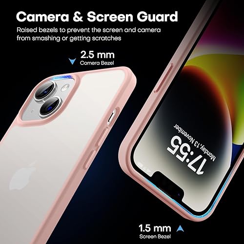 Miniatura 4 de Paquete de 2 protectores de pantalla de privacidad para iPhone 13 Pro 5G de 6.1 pulgadas con 3 protectores de lente de cámara no para iPhone 13