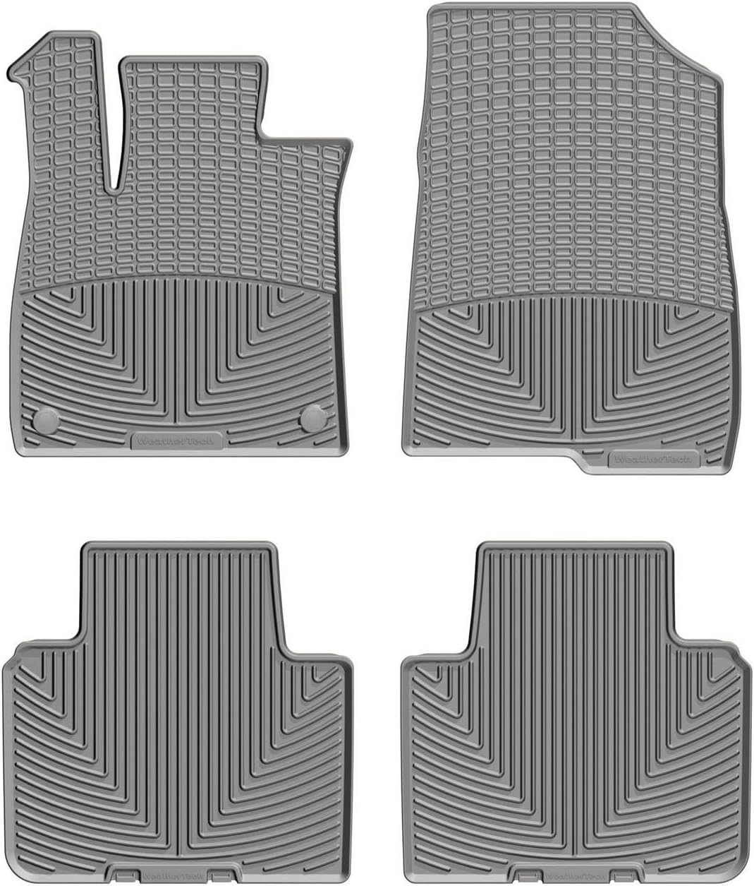 WeatherTech All-Weather Floor Mats for Honda Accord, Accord Hybrid 1st & 2nd Row (W473-W474), Black