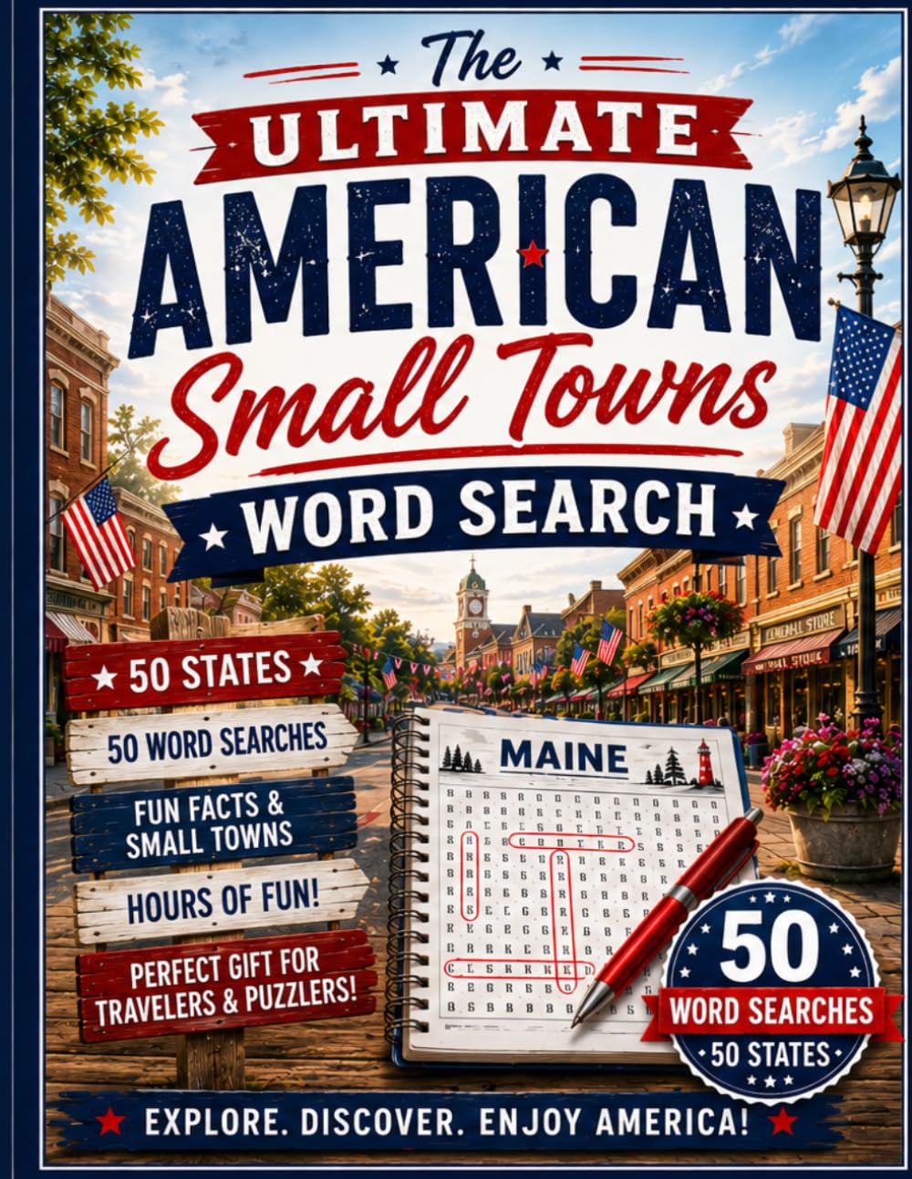 The Ultimate American Small Towns Wordsearch